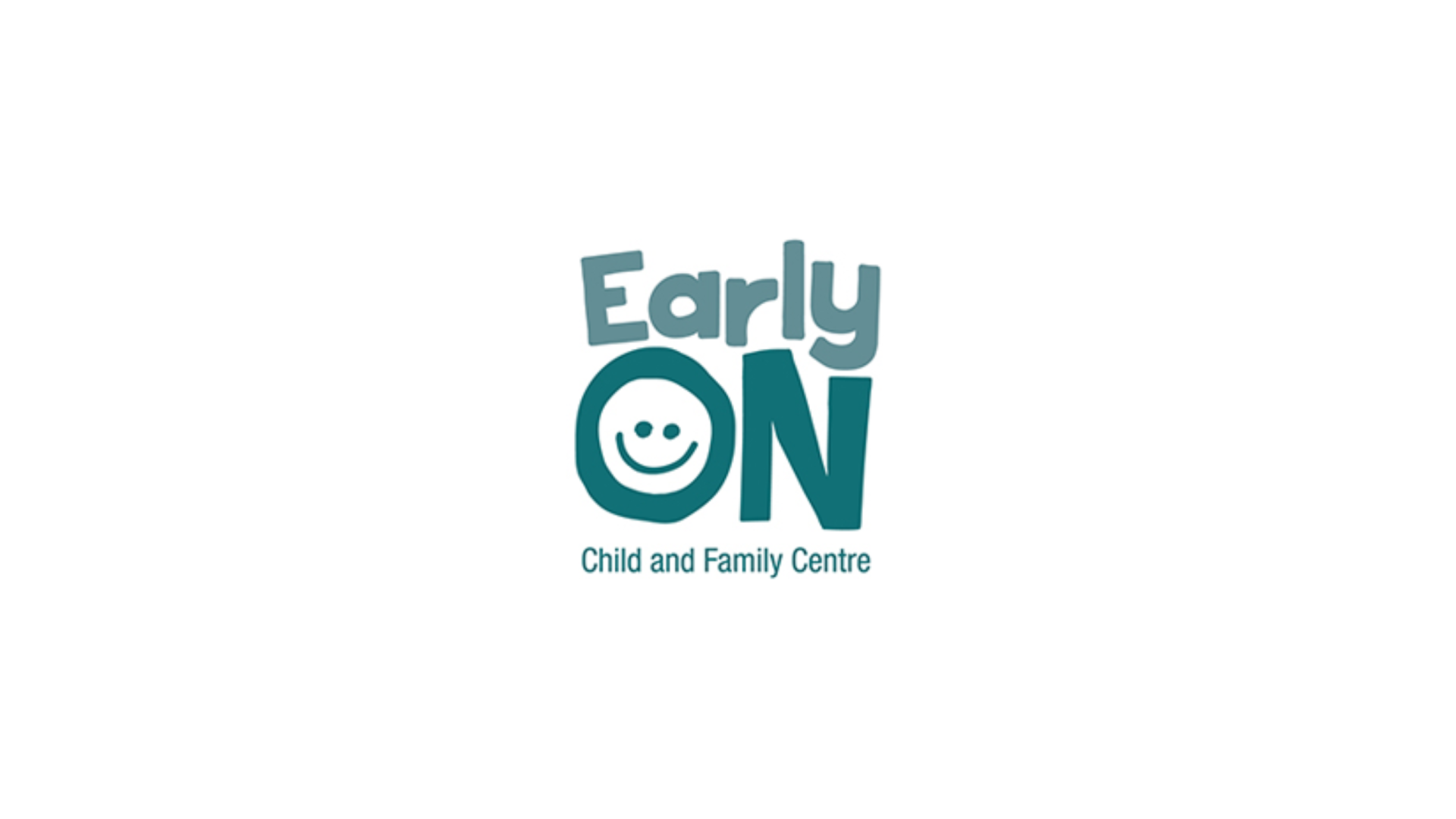 Timmins Care Logo of EarlyON Child and Family Centre in teal with a smiley face within the letter O on a white background. Cochrane District Social Services Administration Board